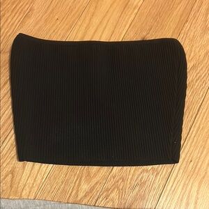 Black Ribbed Women's Skirt